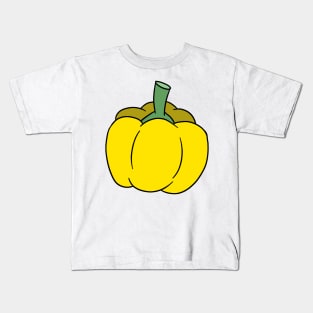 Yellow Bell Pepper Kids T-Shirt